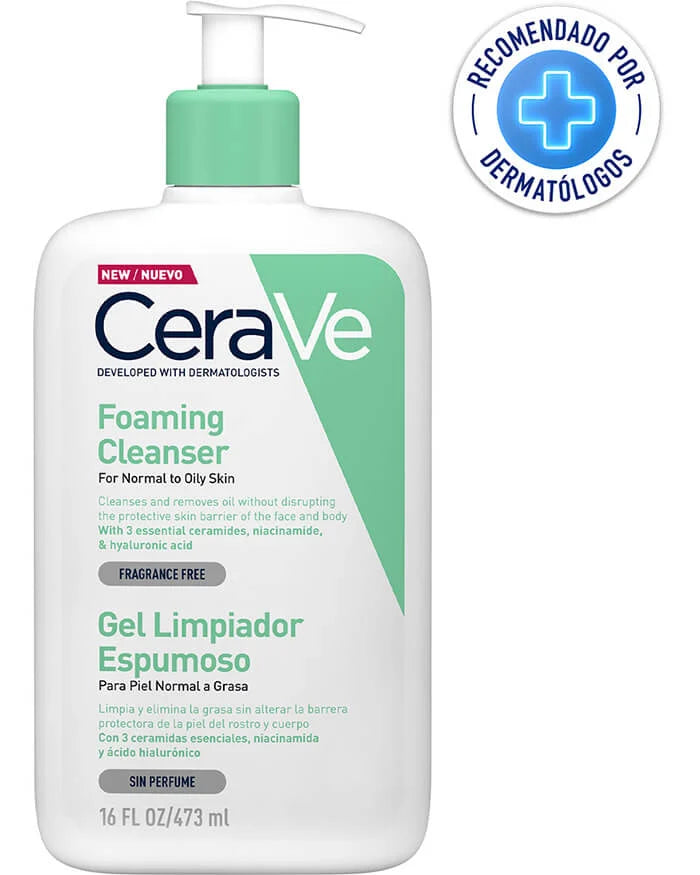 Cerave Gel Limpiador Espumoso X 473 Ml