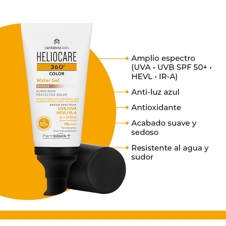 HELIOCARE 360° WATER GEL SPF 50+ COLOR BRONZE 50ML