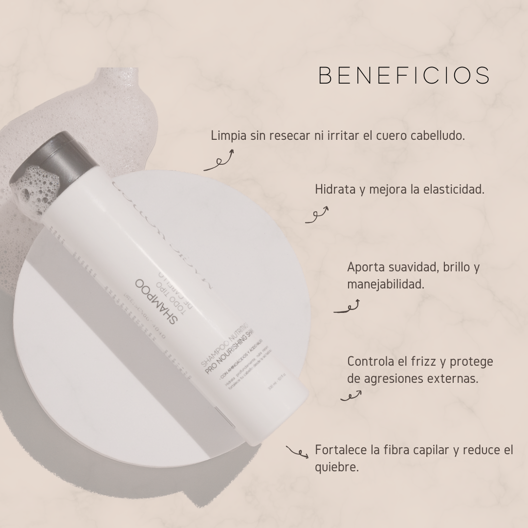 Shampoo with amino acids and hyaluronic acid