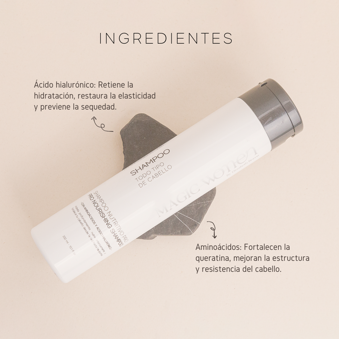 Shampoo with amino acids and hyaluronic acid