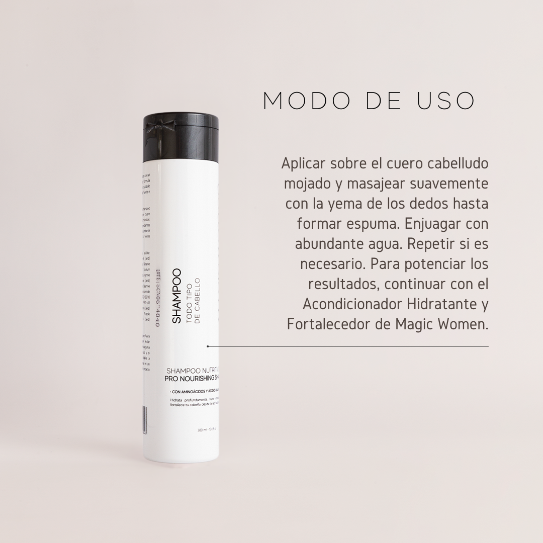 Shampoo with amino acids and hyaluronic acid