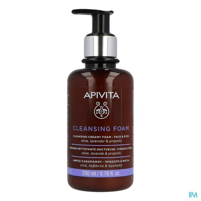 PIEL NORMAL O TODO TIPO DE PIEL - APIVITA CLEANSING FACE & EYES CREAMY FOAM 200ML